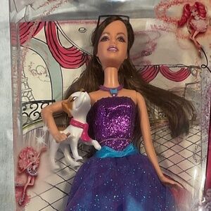 Barbie Doll A Fashion Fairytale Marie-Alecia and Her Dog RARE 2009 Foreign Issue